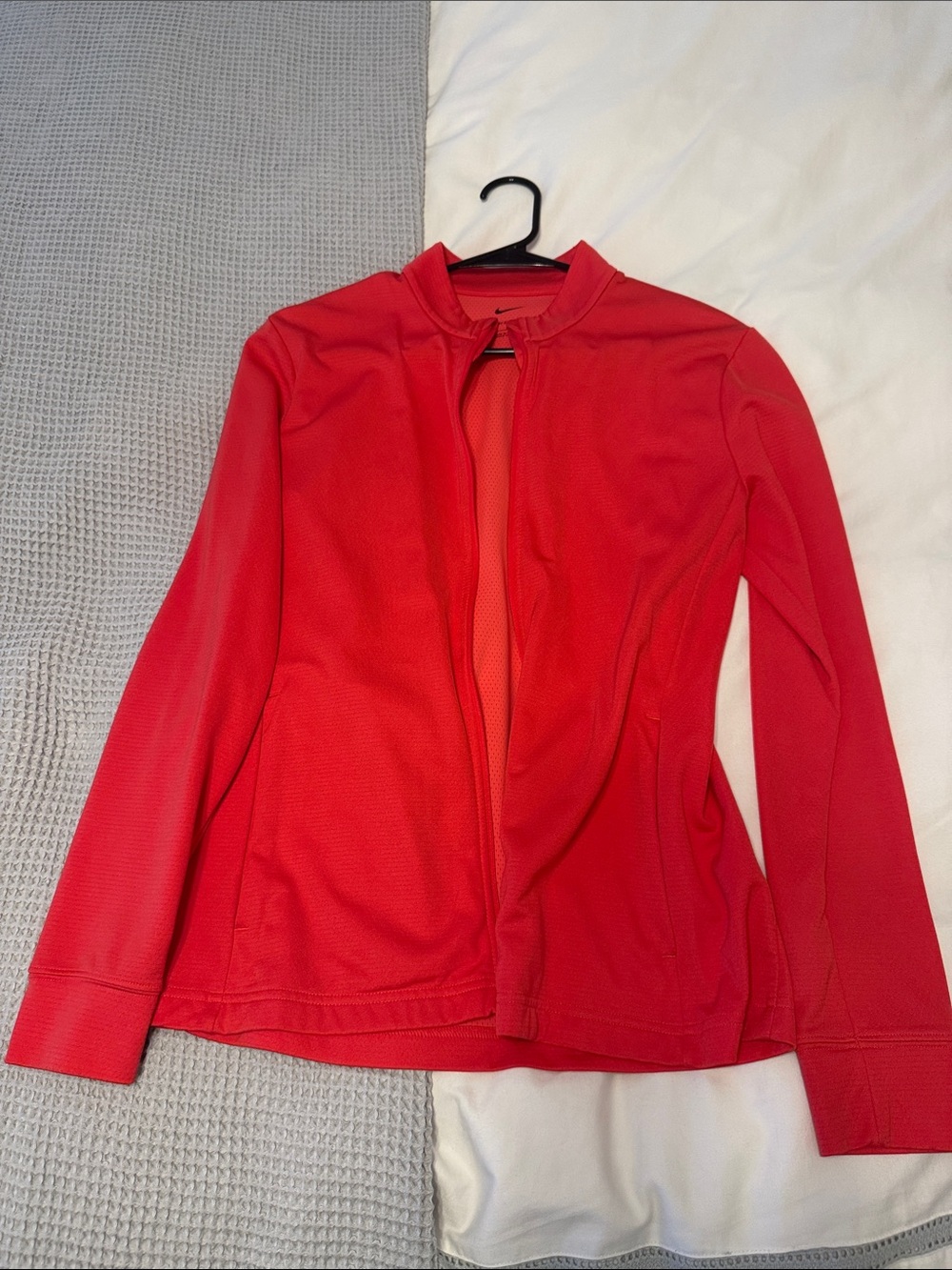 Women's Red/Coral Zip-Front Golf Jacket